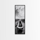 Rustic Trough Scene, Country Minimalist Art, Weathered Landscape Print, Nature Photography, Farmhouse Kitchen Decor, Framed Canvas Print
