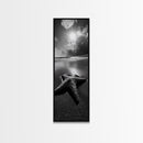 Starfish Beach Sun, Seaside Nature Print, Ocean Wildlife Photography, Summer Coastal Art, Living Room Accent, Framed Canvas Print