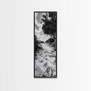 Sandy Trail Path, Coastal Forest Walk, Nature Photography, Framed Canvas Print, Boho Bedroom Wall Art, Minimalist Seaside Home Decor