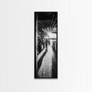 Dockside Market Light, Urban Waterfront Print, Golden Hour Street Scene, Canvas Print, Kitchen Wall Art, Moody City Photography
