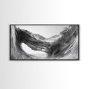 Ocean Cave, Textured Rock, Seaside Mystery, Canvas Print, Coastal Wall Art, Nature Photography, Bathroom Decor, Abstract Sea Cave
