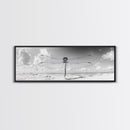 Dragonfly Beach Art, Detailed Insect Wings, Nature Wall Decor, Framed Canvas Print, Boho Bedroom Art, Minimal Wildlife Photography