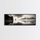 Sea Stack, Stormy Sky, Coastal Reflections, Canvas Print, Pacific Northwest Wall Art, Dramatic Seascape, Autumn Home Accent
