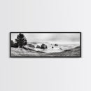 Rocky Coastline Mist, Ocean Cliffs, Foggy Seascape, Moody Decor, Canvas Print, Coastal Wall Art, Nature Photography, Living Room Decor