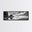 Seastacks Coastal Scene, Moody Beach Landscape, Ocean Reflections, Canvas Print, Coastal Decor, Pacific Northwest, Fall Wall Art