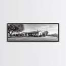 Spanish Ranch, Desert Landscape, Tranquil Home, Canvas Print, Southwestern Wall Art, Neutral Tones, Living Room Decor, Rustic Home Style