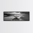 Starfish Beach, Moody Ocean, Calm Sunset, Canvas Print, coastal home decor, bathroom beach art, ocean lover gift, marine wall decor