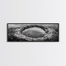Tidal Pool Rock, Ocean Reflection, Earth Texture, Canvas Print, Zen Bathroom Wall Art, Natural Element Decor, Minimalist Photography