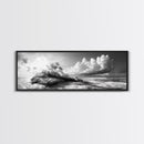 Tropical Island, Ocean Clouds, Stormy Sky, Canvas Print, Surreal Nature Wall Art, Coastal Home Decor, Dreamy Beach Scene Photography