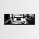 Modern Living, Minimalist Decor, Cowhide Rug, Framed Canvas Print, Neutral Aesthetic Wall Art, Luxury Living Room Design Accent