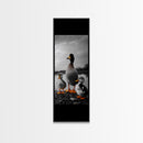 Duck Family, Lake Wildlife, Whimsical Birds, Baby Ducks, Canvas Print, Farmhouse Wall Art, Nursery Animal Decor, Playroom Country Vibes