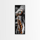 Octopus Closeup, Ocean Creature, Tentacle Texture, Framed Canvas Print, Marine Life Art, Nautical Bathroom Decor, Moody Coastal Wall Art