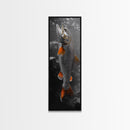 Trout Fishing Print, Underwater Scene, Orange Fins Fish, Rustic Wildlife, Framed Canvas Print, Cabin Decor, Man Cave Wall Art