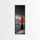 Buoy on Water, Nautical Vibe, Harbor View, Bold Coastal Art, Canvas Print, Beach House Decor, Bathroom Wall Art