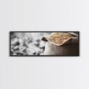 Sack of Grain, Rustic Harvest Scene, Farmhouse Kitchen Art, Framed Canvas Print, Country Style, Kitchen Wall Art, Rustic Decor