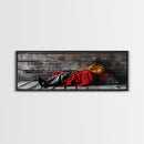 Cowboy Resting, Rustic Cabin Scene, Western Americana, Framed Canvas Print, Fall Wall Art, Bedroom or Study Western Style Decor