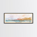 Barbuda, Antigua and Barbuda Watercolor Beach Print, Vacation Gift, Antigua and Barbuda Wall Art, Framed Canvas Print, Framed Beach Painting