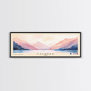 Caldera, Chile Watercolor Print, Vacation Gift, Chile Wall Art, Beach Painting, Beach Decor, Large Wall Art, Wood Frame Art
