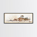 Damas Island, Chile Watercolor Beach Print, Vacation Gift, Chile Wall Art, Framed Canvas Print, Framed Beach Painting
