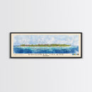 Dhigurah Island, Maldives Watercolor Print, Vacation Gift, Maldives Wall Art, Beach Painting, Beach Decor, Large Wall Art, Wood Frame Art