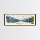 Edersee, Germany Watercolor Beach Print, Vacation Gift, Germany Wall Art, Framed Canvas Print, Framed Beach Painting