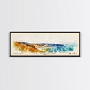 El Laucho, Chile Watercolor Print, Vacation Gift, Chile Wall Art, Beach Painting, Beach Decor, Large Wall Art, Wood Frame Art