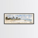 Eleuthera Island, Bahamas Watercolor Print, Vacation Gift, Bahamas Wall Art, Beach Painting, Beach Decor, Large Wall Art, Wood Frame Art