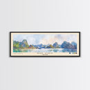 Ho Coc, Vietnam Watercolor Print, Vacation Gift, Vietnam Wall Art, Beach Painting, Beach Decor, Large Wall Art, Wood Frame Art