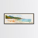 Juara Beach, Tioman Island, Malaysia Watercolor Print, Vacation Gift, Tioman Island, Malaysia Wall Art, Beach Painting, Beach Decor, Large Wall Art, Wood Frame Art