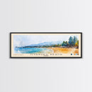 Ovabükü Beach, Turkey Watercolor Beach Print, Vacation Gift, Turkey Wall Art, Beach Painting, Beach Decor, Beach Painting