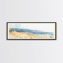 Playa de Sa Boadella, Spain Watercolor Print, Vacation Gift, Spain Wall Art, Beach Painting, Beach Decor, Large Wall Art, Wood Frame Art