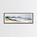 Robberg Beach, South Africa Watercolor Beach Print, Vacation Gift, South Africa Wall Art, Framed Canvas Print, Framed Beach Painting