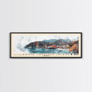 Santa Catalina Island, California Watercolor Beach Print, Vacation Gift, California Wall Art, Framed Canvas Print, Framed Beach Painting