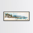 Taba, Egypt Watercolor Print, Vacation Gift, Egypt Wall Art, Beach Painting, Beach Decor, Large Wall Art, Wood Frame Art