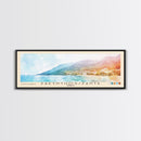 Zakynthos/Zante, Greece Watercolor Print, Vacation Gift, Greece Wall Art, Beach Painting, Beach Decor, Large Wall Art, Wood Frame Art