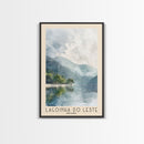 Lagoinha do Leste, Brazil Watercolor Beach Print, Vacation Gift, Brazil Wall Art, Beach Painting, Beach Decor, Beach Painting
