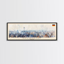 Dusseldorf Germany Travel Art, City Art, Framed Canvas Print or Metal Wall Art, Europe Travel Poster, Panoramic Wall Art, Extra Wide Wall Art