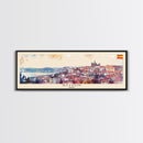 Gijón Spain Travel Print Wall Art, Panoramic City Art, Travel Art, Wall Decor, Vacation Gift, Framed Canvas Print Or Metal Art