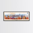 Hameenlinna Finland Travel Art, City Art, Framed Canvas Print or Metal Wall Art, Europe Travel Poster, Panoramic Wall Art, Extra Wide Wall Art