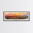 Ivanovo Russia Panoramic Travel Poster, Framed Canvas Print or Metal Wall Art, Travel Art, Home Decor, Panoramic Painting, Midcentury Art