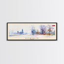 Kortrijk Belgium Travel Print Wall Art, Panoramic City Art, Travel Art, Wall Decor, Vacation Gift, Framed Canvas Print Or Metal Art