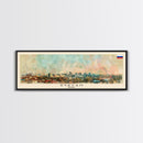 Ryazan Russia Panoramic Travel Poster, Framed Canvas Print or Metal Wall Art, Travel Art, Home Decor, Panoramic Painting, Midcentury Art