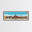 Braunschweig Germany Travel Art, City Art, Framed Canvas Print or Metal Wall Art, Europe Travel Poster, Panoramic Wall Art, Extra Wide Wall Art