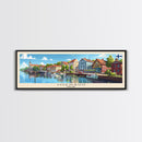 Joensuu Finland Wall Art, Panoramic Travel Poster, Panoramic Framed Canvas Print, City Wall Art, Wall Hanging Home Decor, Travel Art