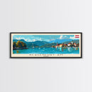 Klagenfurt Austria Panoramic Travel Poster, Framed Canvas Print or Metal Wall Art, Travel Art, Home Decor, Panoramic Painting, Midcentury Art