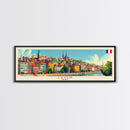 Lyon France Travel Print Wall Art, Panoramic City Art, Travel Art, Wall Decor, Vacation Gift, Framed Canvas Print Or Metal Art