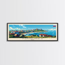 Makhachkala Russia Travel Art, City Art, Framed Canvas Print or Metal Wall Art, Europe Travel Poster, Panoramic Wall Art, Extra Wide Wall Art