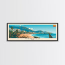 Marbella Spain Travel Art, City Art, Framed Canvas Print or Metal Wall Art, Europe Travel Poster, Panoramic Wall Art, Extra Wide Wall Art