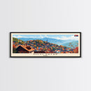 Novi Pazar Serbia Travel Print Wall Art, Panoramic City Art, Travel Art, Wall Decor, Vacation Gift, Framed Canvas Print Or Metal Art