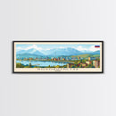 Novokuznetsk Russia Panoramic Travel Poster, Framed Canvas Print or Metal Wall Art, Travel Art, Home Decor, Panoramic Painting, Midcentury Art